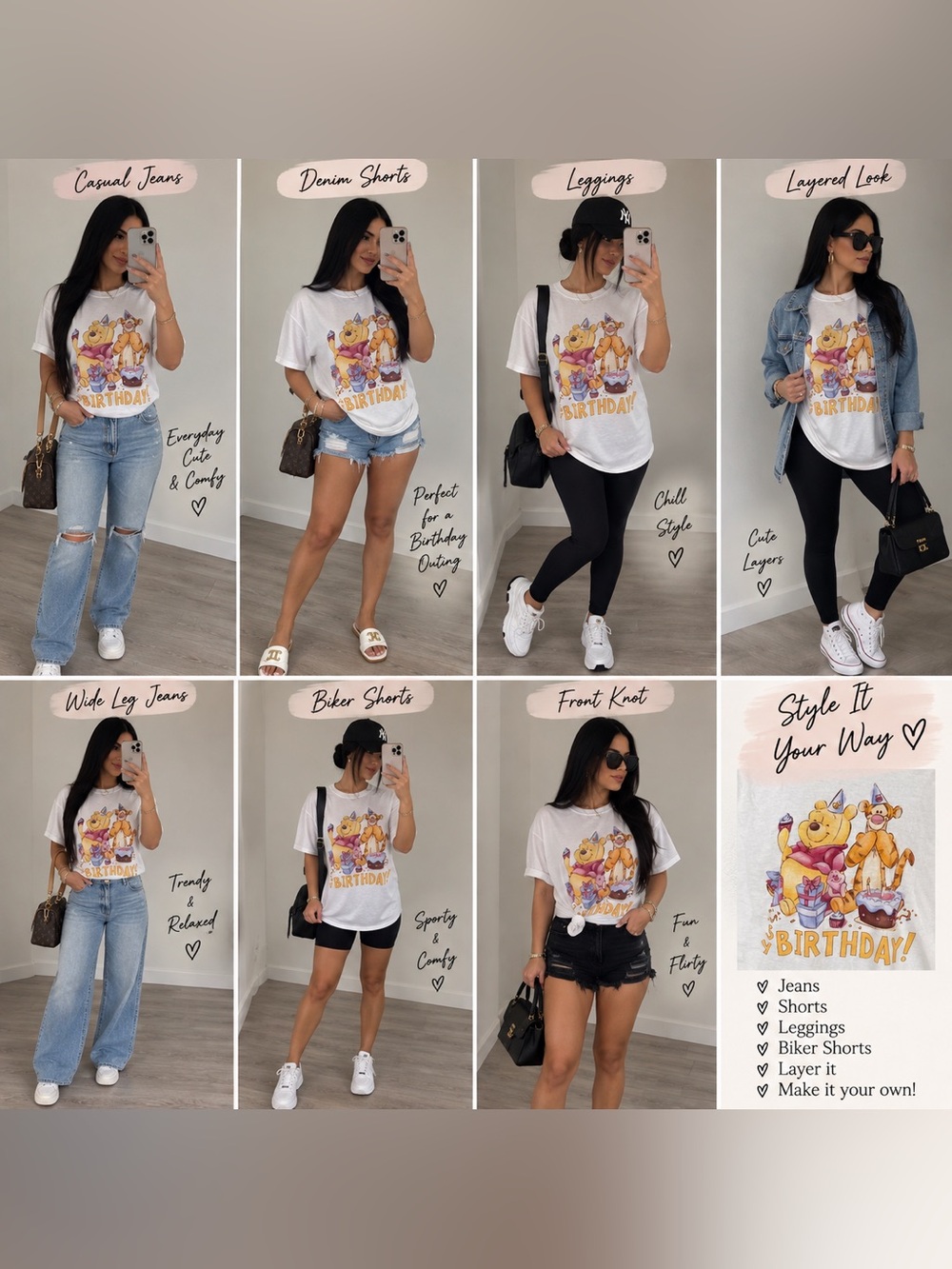 Winnie the Pooh & Tigger Birthday Graphic T-Shirt